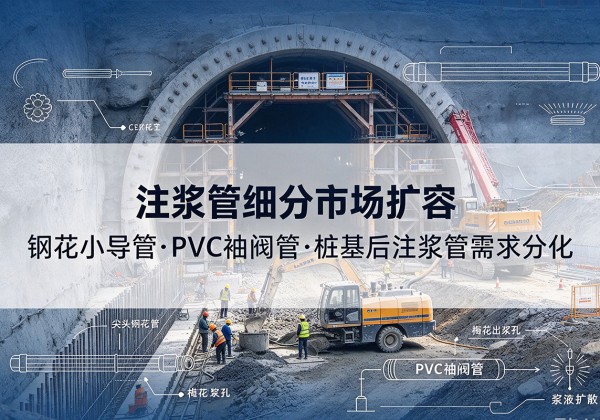 南澳注浆管细分市场扩容，隧道钢花小导管、PVC 袖阀管、桩基后注浆管需求分化